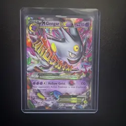 Pokemon M Gengar EX XY166 Mega Full Art Promo Holo Card XY Set - Image 1