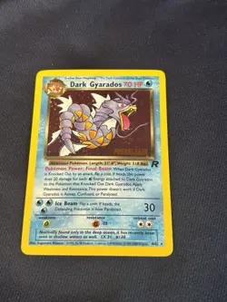 Pokemon TCG Dark Gyarados Holo Card 8/82 Pre-Release Stamped light play - Image 4
