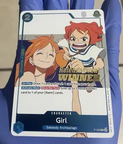 One Piece Girl OP14 Release Event Foil Winner Card P-096 Psa Ready - Image 1