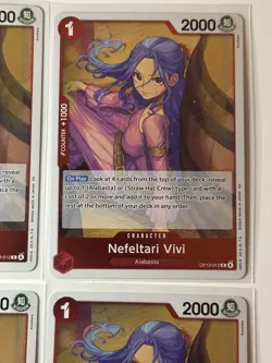 Nefeltari Vivi OP13-012 Carrying On His Will 4 Foil Card Play Set One Piece - Image 3