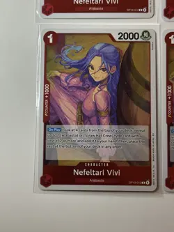 Nefeltari Vivi OP13-012 Carrying On His Will 4 Foil Card Play Set One Piece - Image 4