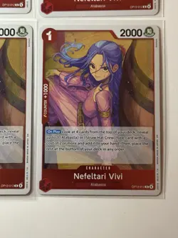 Nefeltari Vivi OP13-012 Carrying On His Will 4 Foil Card Play Set One Piece - Image 5