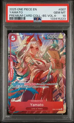 2025 ONE PIECE #007 PREMIUM CARD COLLECTION BEST SELECTION VOL 4 YAMATO PSA 10 - Image 1