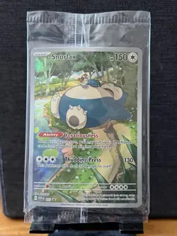 Snorlax 051 Sv: Scarlet & Violet Promo Cards Holo Illustration Rare SEALED - Image 1