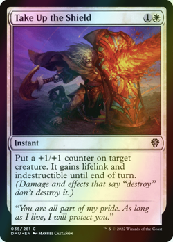 MTG Take Up the Shield Foil ** Dominaria United ** English - Image 1