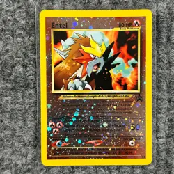 Vintage Pokemon Neo Revelation Entei Promo 34 Reverse Holo LP - Image 1