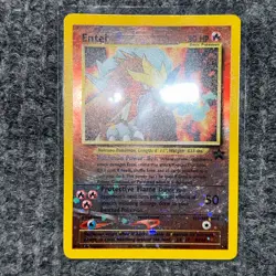 Vintage Pokemon Neo Revelation Entei Promo 34 Reverse Holo LP - Image 2