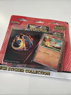 New - Pokemon Ascended Heroes Tech Sticker Collection Charmander -Free Shipping - Image 1