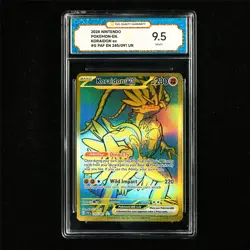 TQG 9.5 MINT+ 2024 Pokemon ENG Koraidon ex 245/091 UR - Image 2