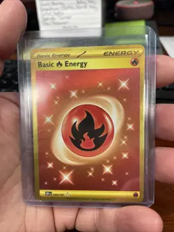 Basic Fire Energy 230/197 Obsidian Flames Pokemon TCG Gold Secret Rare NM - Image 1