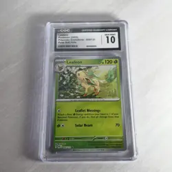 Pokemon TCG Leafeon Pokeball Holo 005/131 Prismatic Evolutions CGC 10 Gem Mint - Image 1