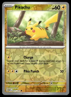 Pokemon TCG SV Promos #025/165 Pikachu 151 (Cosmos Holo) NM - Image 1