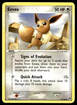 Pokemon TCG EX Battle Stadium #63/100 Eevee MP - Image 1