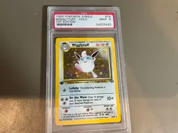 Wigglytuff Holo 1st Ed. Pokemon Jungle #16 1999 PSA 9 MINT - Image 1