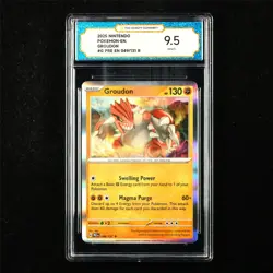 TQG 9.5 MINT+ 2025 Pokemon ENG Groudon 049/131 R - Image 1