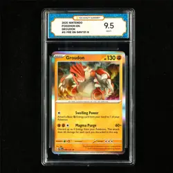 TQG 9.5 MINT+ 2025 Pokemon ENG Groudon 049/131 R - Image 2