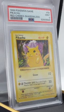 1999 Pokemon Game Pikachu Red Cheeks - Shadowless - PSA 9 - #58/102 - Image 4