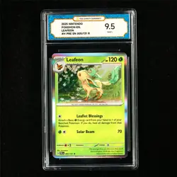 TQG 9.5 MINT+ 2025 Pokemon ENG Leafeon 005/131 R - Image 2