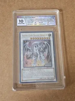 Azure Eyes Silver Dragon SDBE-EN040 Ultra Rare YuGiOh HGA PRISTINE 10 FREE SHIP! - Image 1