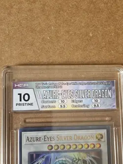 Azure Eyes Silver Dragon SDBE-EN040 Ultra Rare YuGiOh HGA PRISTINE 10 FREE SHIP! - Image 4