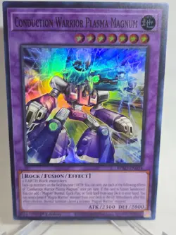 Conduction Warrior Plasma Magnum BPRO-EN034 Super Rare Holo 1st Edition Yu-Gi-Oh - Image 1