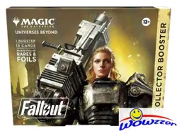 MTG Magic the Gathering FALLOUT Omega Collector Booster Box Factory Sealed! - Image 1
