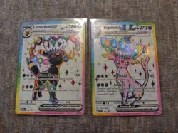 Umbreon 176 & Espeon 175 Promo Cards Prismatic Evolutions NM - Image 1