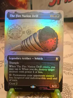 MTG The Fire Nation Drill Avatar: The Last Airbender Foil Borderless Rare NM - Image 1