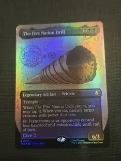 MTG - The Fire Nation Drill - FOIL Borderless #321 Avatar: The Last Airbender NM - Image 1
