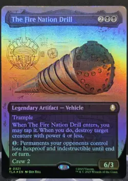 The Fire Nation Drill #321 Avatar: The Last Airbender Borderless Foil Rare - Image 1