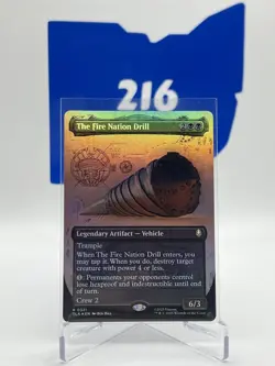 MTG Avatar: The Fire Nation Drill (Borderless Foil) - The Last Airbender - R0321 - Image 1