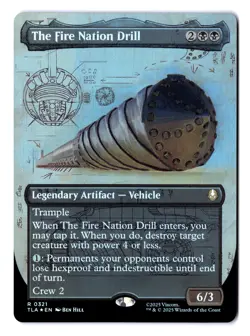 The Fire Nation Drill (Borderless Foil) Rare MTG Avatar - Image 1