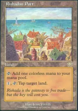 Mercadian Masques Rishadan Port x1 Moderate Play, English Magic Mtg M:tG - Image 1