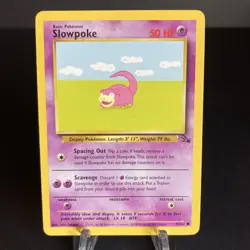SLOWPOKE - Fossil Set - 55/62 - Common - Pokemon Card - Unlimited Edition - LP - Image 1