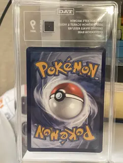 Pokemon TCG Team Rockets Meowth Card 203/182 Destined Rivals Set PSA 9 Mint - Image 2