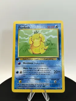 Pokemon TCG Team Rocket #65/82 Psyduck 1st Edition Card - Image 1