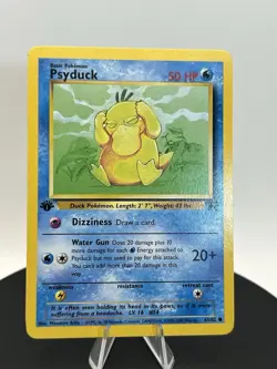 Pokemon TCG Team Rocket #65/82 Psyduck 1st Edition Card - Image 3