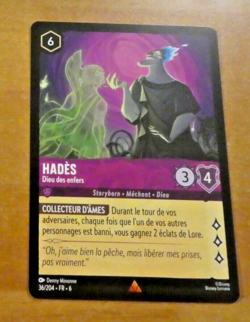 LORCANA TRADING CARD GAME DISNEY CHAPITRE 6 CARTE HADES 36/204 RARE FR MINT - Image 1