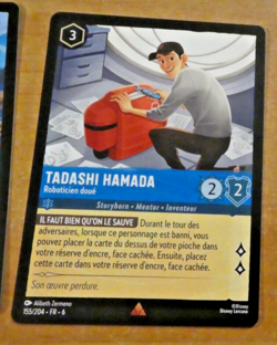 LORCANA TRADING CARD GAME DISNEY CHAPITRE 6 CARTE Tadashi Hamada 155/204 FR MINT - Image 1