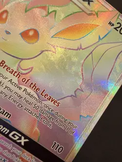 Leafeon GX 157/156 Rainbow Rare Hyper Rare – Ultra Prism – LP Pokemon Card - Image 4