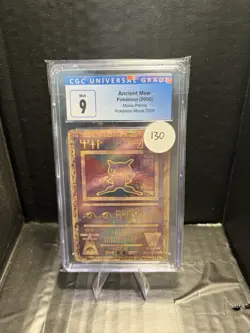 ANCIENT MEW Holo Rare Movie Promo Pokemon Card CGC 9 MINT - Image 1