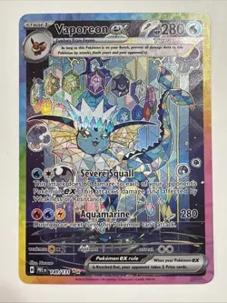 Pokemon TCG Vaporeon EX Prismatic Evolutions Special Illustration Card 149/131 - Image 1