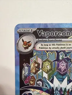 Pokemon TCG Vaporeon EX Prismatic Evolutions Special Illustration Card 149/131 - Image 2