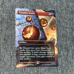 MTG Pumpkin Bombs 0026 Regular (Borderless) Marvel's Spider-Man Eternal NM SPE - Image 1