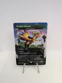 MTG Paradise Chocobo Birds of Paradise Borderless Foil Commander: Final Fantasy - Image 1