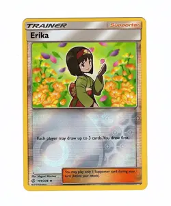 Erika 191/236 Sm-Cosmic Eclipse Reverse Holo - Pokemon Card - Image 1