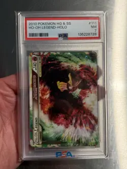 Pokemon Ho-Oh LEGEND Holo Ultra Rare Heartgold & Soulsilver 111/123 PSA 7 2010 - Image 1