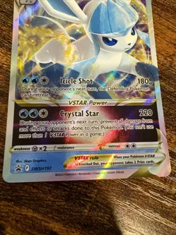 Pokemon TCG Glaceon VSTAR Sword & Shield SWSH197 Holo Promo - Image 3