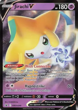 Jirachi V #SWSH299 - Sword & Shield - Black Star Promo - Pokemon TCG - NM - Image 1