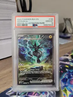 Zekrom ex Special Illustration Rare 166/086 PSA 10 - 2025 Pokemon Black Bolt - Image 1